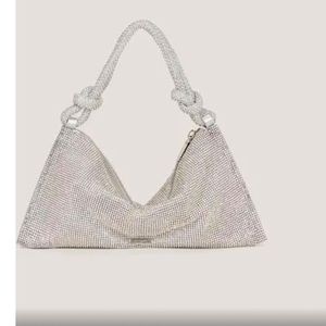 Cult Gaia Hera Mini Shoulder Bag in silver